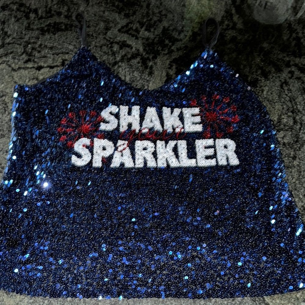Sequin Sparkle Tank Top